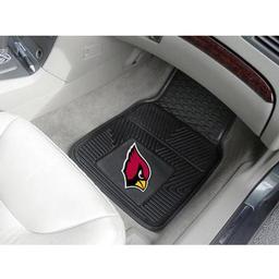 Click here to learn more about the Arizona Cardinals Heavy Duty 2-Piece Vinyl Car Mats 17"x27".