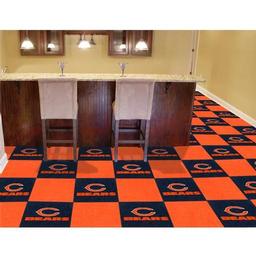 Click here to learn more about the Chicago Bears Carpet Tiles 18"x18" tiles.