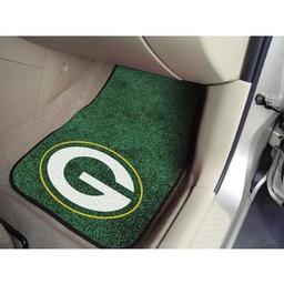 Click here to learn more about the Green Bay Packers 2-piece Carpeted Car Mats 17"x27".
