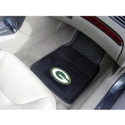 Click here to learn more about the Green Bay Packers Heavy Duty 2-Piece Vinyl Car Mats 17"x27".