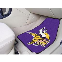 Click here to learn more about the Minnesota Vikings 2-piece Carpeted Car Mats 17"x27".