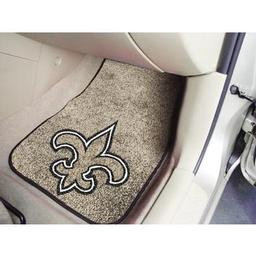 Click here to learn more about the New Orleans Saints 2-piece Carpeted Car Mats 17"x27".