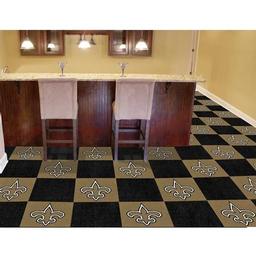 Click here to learn more about the New Orleans Saints Carpet Tiles 18"x18" tiles.