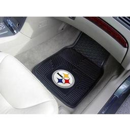 Click here to learn more about the Pittsburgh Steelers Heavy Duty 2-Piece Vinyl Car Mats 17"x27".