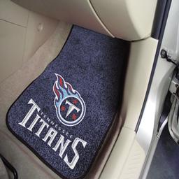 Click here to learn more about the Tennessee Titans 2-piece Carpeted Car Mats 17"x27".