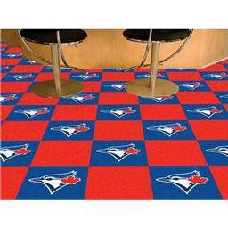 Click here to learn more about the Toronto Blue Jays Carpet Tiles 18"x18" tiles.