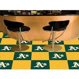 Click here to learn more about the Oakland Athletics Carpet Tiles 18"x18" tiles.