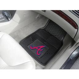 Click here to learn more about the Atlanta Braves Heavy Duty 2-Piece Vinyl Car Mats 17"x27".