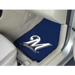 Click here to learn more about the Milwaukee Brewers 2-piece Carpeted Car Mats 17"x27".