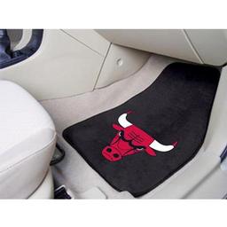 Click here to learn more about the Chicago Bulls 2-piece Carpeted Car Mats 17"x27".