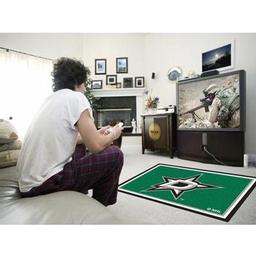 Click here to learn more about the Dallas StarsRug 4''x6''.