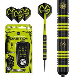 Click here to learn more about the Winmau MvG Design  Ambition Steel Tip Darts.