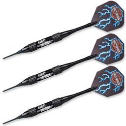 Click here to learn more about the Harley-Davidson Black Lightning 18 Gram Soft Tip Darts.